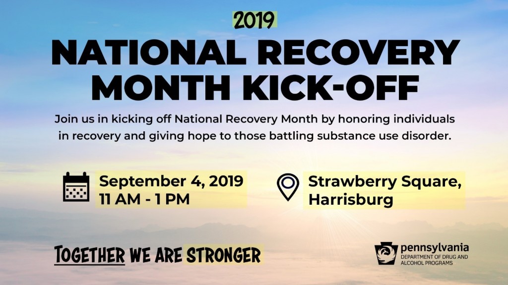 Natl Recovery Month Kickoff 2019