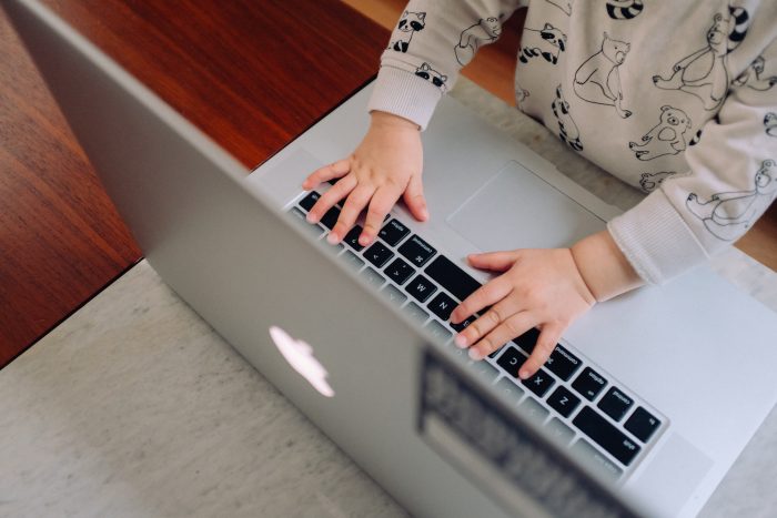 Child on Computer Photo