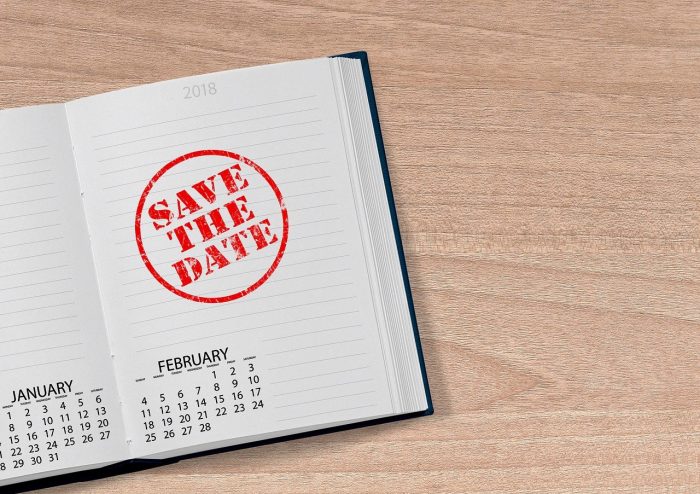 Save the Date Datebook Photo