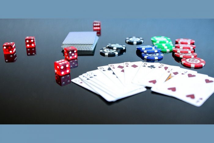 Poker Chips Cards and Dice